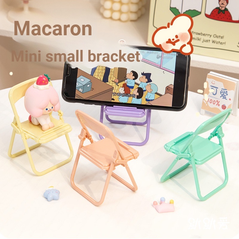 Giá Đỡ Điện Thoại Hình Ghế Có Thể Gập Lại ☆Giá Ngọt Ngào + Video☆ Giá Đỡ Điện Thoại Để Bàn Có Thể Gập Lại Sáng Tạo Dễ Thương Hỗ Trợ Xem TV Người Lười Chơi Bắn Đa Năng