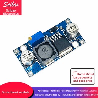[Số lượng lớn Giá tuyệt vời] Mô-đun tăng cường có thể điều chỉnh DC-DC 4A Dòng điện áp đầu vào siêu rộng Nguồn điện hạt thấp Chip lõi XL6019