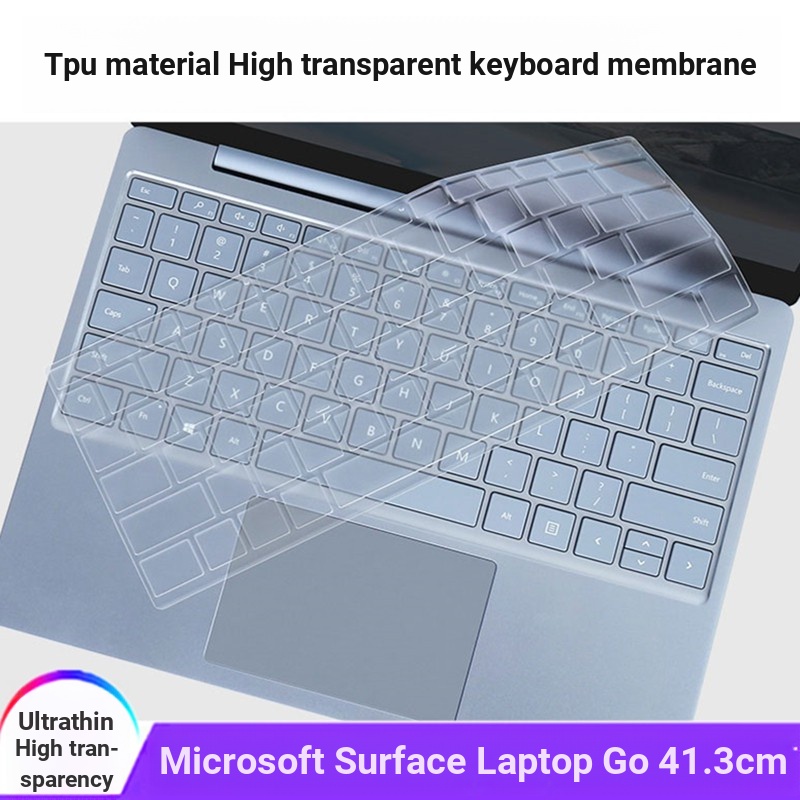 Tấm Lót Bảo Vệ Bàn Phím Máy Tính Bằng TPU Trong Suốt Chống Thấm Nước / Bụi Bẩn Cho Microsoft Surface Laptop Go 12.