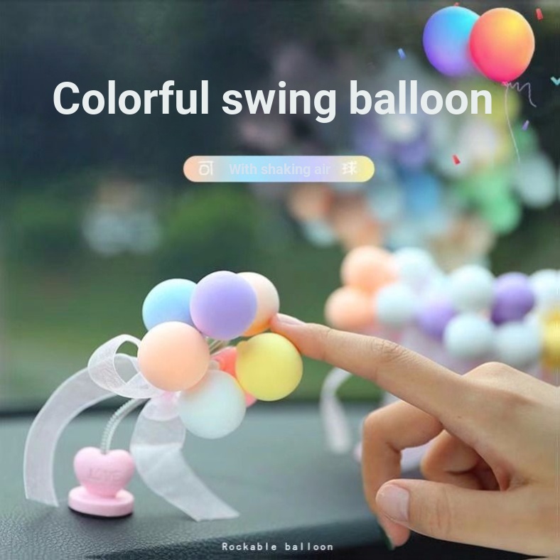 Bong Bóng Mini Nhiều Màu Trang Trí Xe Hơi