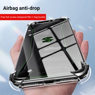 Ốp Điện Thoại Túi Khí Chống Sốc Màu Đen Hình Cá Mập 1 Cho Black Shark 1