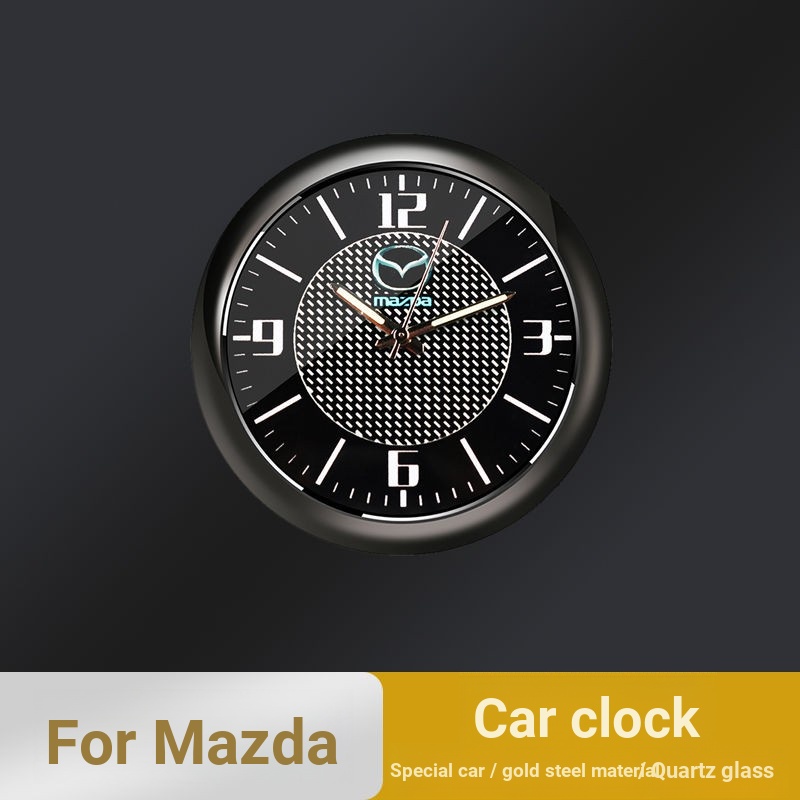 Đồng Hồ Điện Tử Dạ Quang Gắn Lỗ Thông Gió Xe Hơi Mazda3 / 6 / 5 CX5 / 3