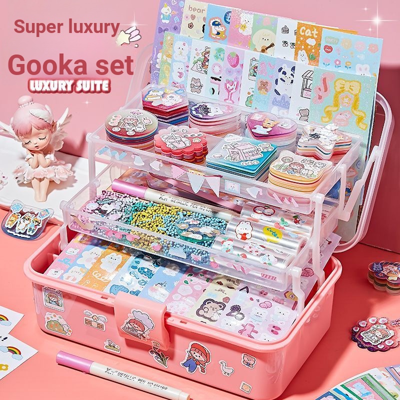 Bộ Sticker Dán Trang Trí Hình Công Chúa Cho Bé Gái Trên 6-9 Tuổi❧4.19