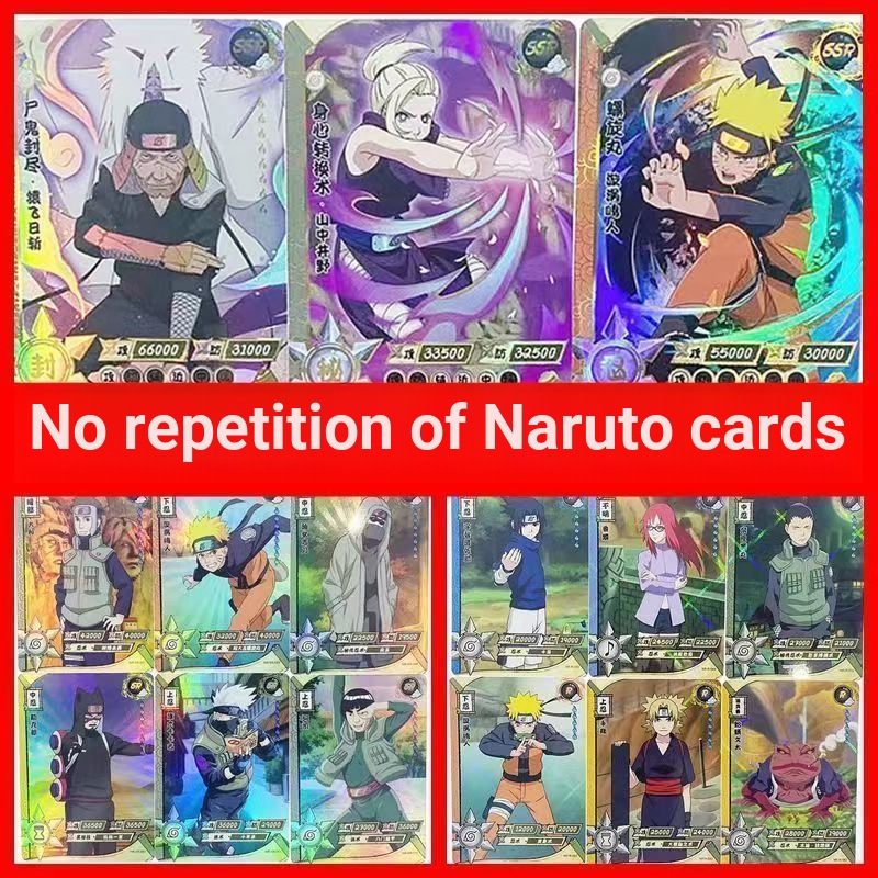 ♦☽ Bộ Thẻ Bài Naruto SSR Không Phá Hủy Sasuke Kakashi