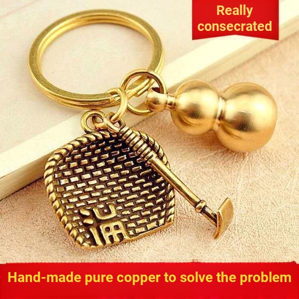 Mặt Dây Chuyền Thủ Công Bằng Đồng Nguyên Chất Hình Năm Hoàng Đế / Lá / Bầu Phong Cách Retro Sáng Tạo