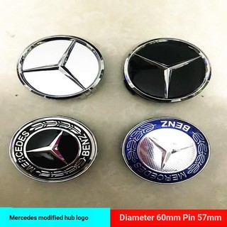 Set 4 nắp đậy trục bánh xe hơi mercedes-benz 60mm 6cm chuyên dụng