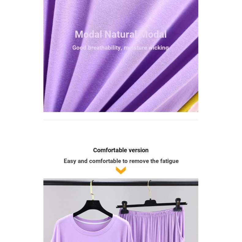 Bộ Đồ Ngủ Áo Thun Mỏng Tay Ngắn Dáng Rộng Thời Trang Mùa Hè Mới 2023