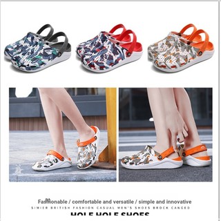 Caobaba Giày Sandal Thể Thao Họa Tiết Rằn Ri Hai Cách Mang Dễ Phối Đồ Thời Trang Mùa Hè Cho Cặp Đôi