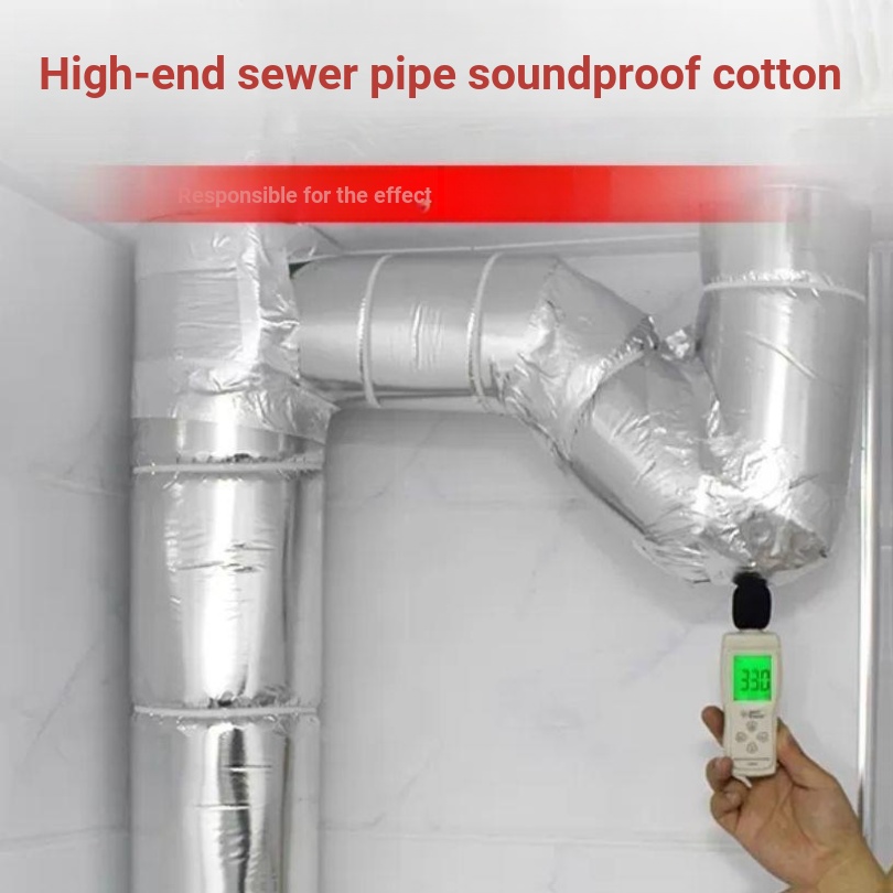 Ống thoát nước cách âm tự dính bằng cotton cách âm chống nước chống ẩm cho nhà bếp / phòng tắm