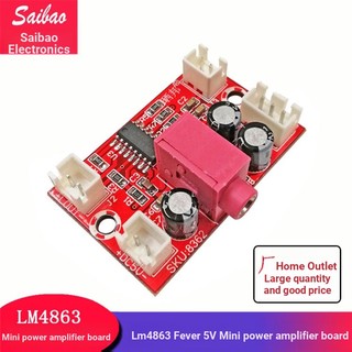 Bảng Mạch Khuếch Đại Âm Thanh Lm4863 Fever 5V 2x3W hifi Kênh Kép Chất Lượng Cao