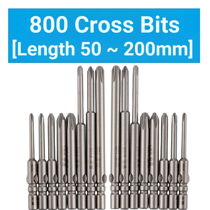Mũi Khoan Điện 800 Phillips S2 Bằng Thép Có Từ Tính 4mm