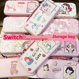 Túi Xách Đeo Vai Đựng Máy Chơi Game Cầm Tay Một Vai Họa Tiết Hoạt Hình Ngôi Sao Mặt Trăng PEKO Melody Nàng Tiên Cá Cún Teddy Tai