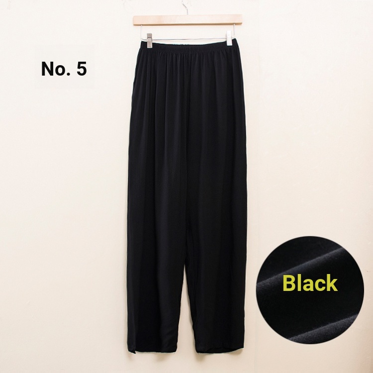 Quần Cotton Lụa Cotton Lụa Plus Size Plus Size Màu Trơn Thời Trang Mùa Hè Hàng Mới 2023 Dành Cho Nam Và Nữ