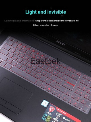 Ốp Điện Thoại Tpu Siêu Mỏng Chống Thấm Nước Cho MSI GL65 GL63 GT76 GS75 GP73 GL73 GE63 GE65 GE73 7RD / GE73 Raider / GE73VR