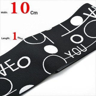 Ultra Dây Thun Cao Su Dày Dặn Bản Rộng 10cm Thêu Chữ Thời Trang Cho Quần Jean