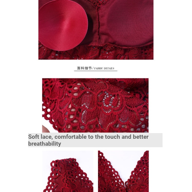 Áo Lót Hai Dây Phối Ren Có Mút Đệm Ngực Thiết Kế Ôm Dáng Quyến Rũ Thời Trang 2022