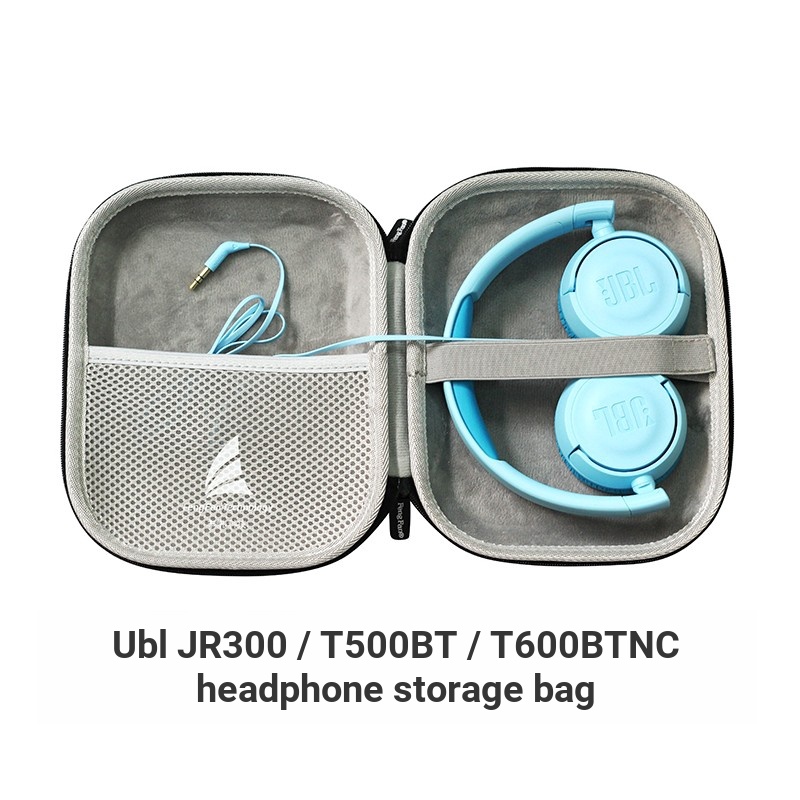 Túi Đựng Tai Nghe JBL Earphone T450BT / JR300 / T600 / T500BT Bằng Da Lộn Cứng