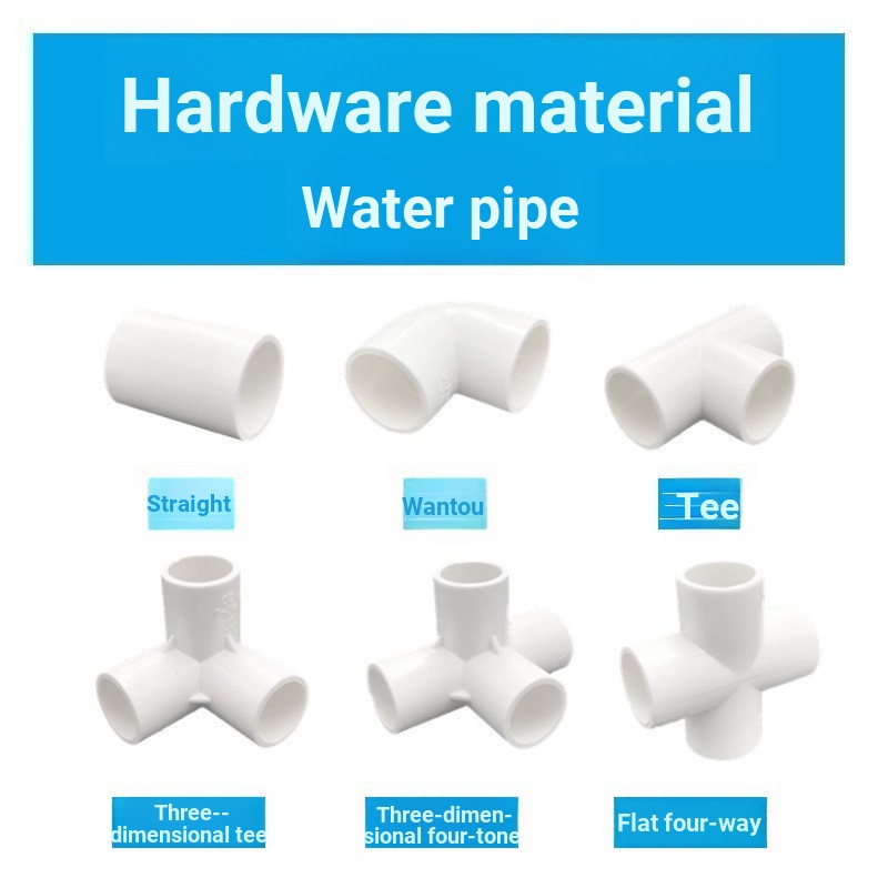 Đầu Nối Ống Nước Bằng Nhựa Pvc Bốn Chiều 20 25 32 40 50 4 Điểm 6 Điểm 3.3cm 4cm 5cm