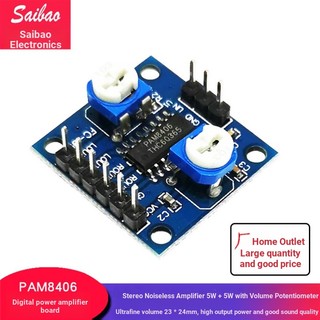 Bảng Mạch Khuếch Đại Âm Thanh Kỹ Thuật Số Pam8406 5Wx2