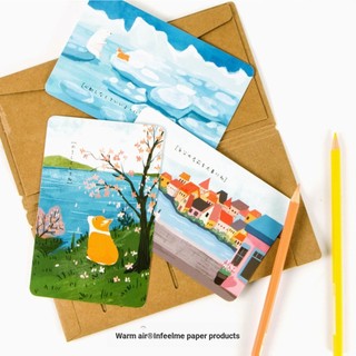 Hộp 30 Tấm Bưu Thiếp In Hình Chú Chó corgi Chân Ngắn Độc Đáo Xinh Xắn