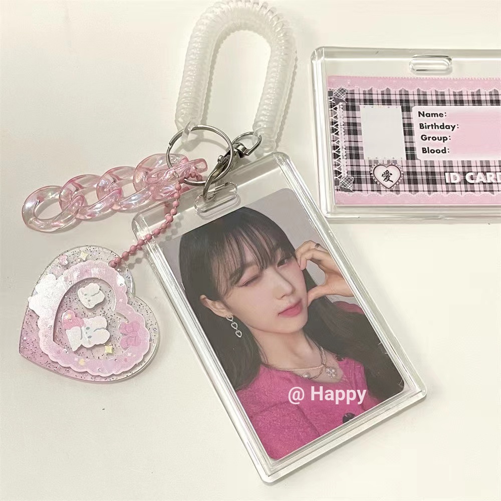 Móc Khóa Đựng Thẻ Bằng Acrylic Trong Suốt 3 Inches Pc Kpop Merch
