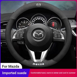 Vỏ bọc vô lăng bằng da thật cho mazda horse 3 horse 5 horse 6 horse 2 323 cx7 cx9 cx5 cx3 mxp rx8