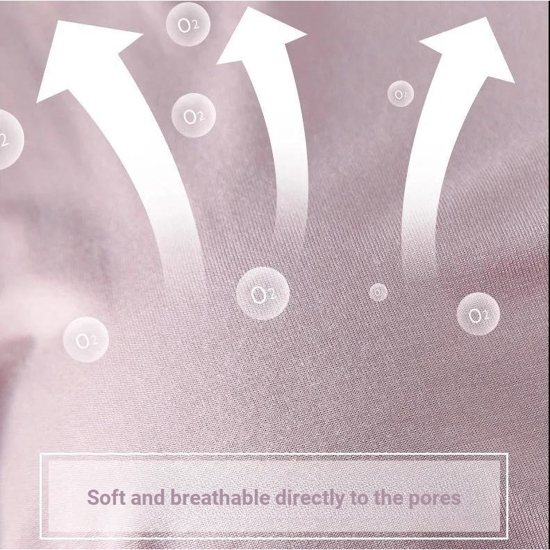 Bộ Đồ Ngủ Tay Ngắn Mỏng Màu Trơn Có Miếng Lót Ngực Mẫu Mới 2023 Thời Trang Mùa Hè Cho Nữ