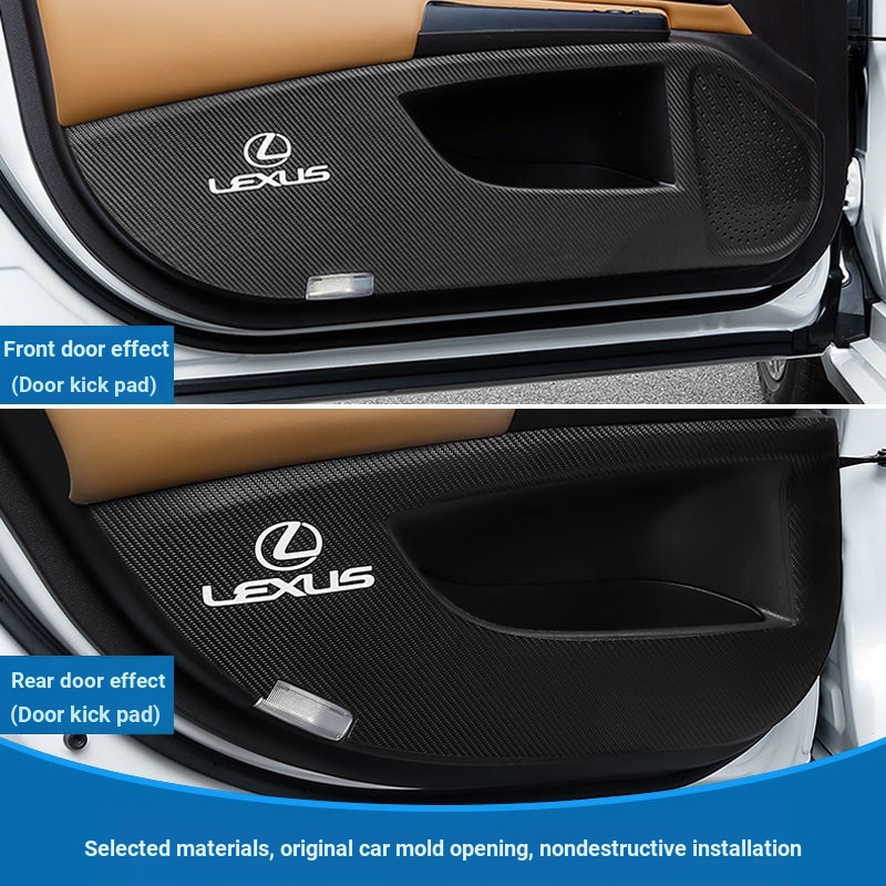 Miếng Dán Bảo Vệ Cửa Xe Hơi Lexus ES RX UX Bằng Sợi Carbon