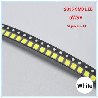 Đèn led diode 2835 ánh sáng trắng 6v / 9v 2835 chất lượng cao