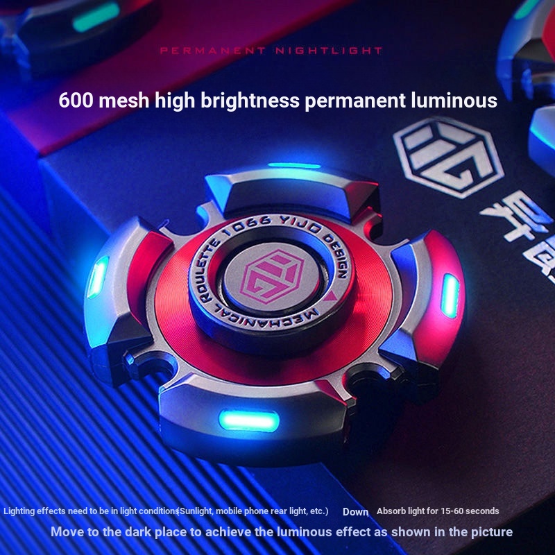Con Quay Đồ Chơi Fidget Spinner Yijue BằNg Kim LoạI PháT Quang Cho Trẻ Em
