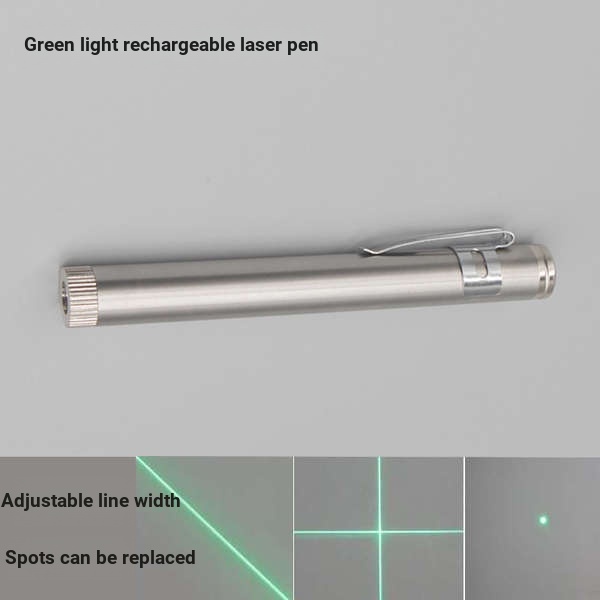 Green Bút laser Hồng Ngoại Chữ Thập Thẳng Chỉ Báo Đèn Pin Cầm Tay mini Có Thể Sạc Lại