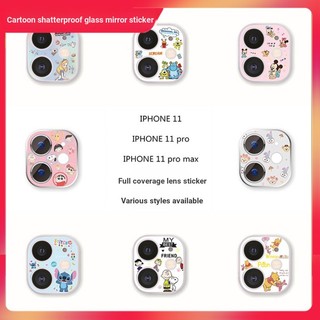 Miếng Dán Acrylic Bảo Vệ Lens Họa Tiết Hoạt Hình Alice Winnie the Pooh Snoopy Shin-Chan i11 Cho iPhone 11 Pro Max