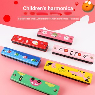 Kèn Harmonica Hai Hàng Bằng Gỗ Sơn Hình Động Vật Hoạt Hình Sáng Tạo Giáo Dục Sớm Cho Trẻ Em