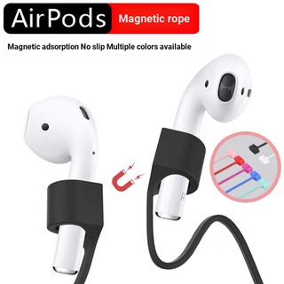 Dây Đeo Cổ Từ Tính Bằng Silicon Chống Thất Lạc Cho Tai Nghe Airpods 1 / 2 Apple