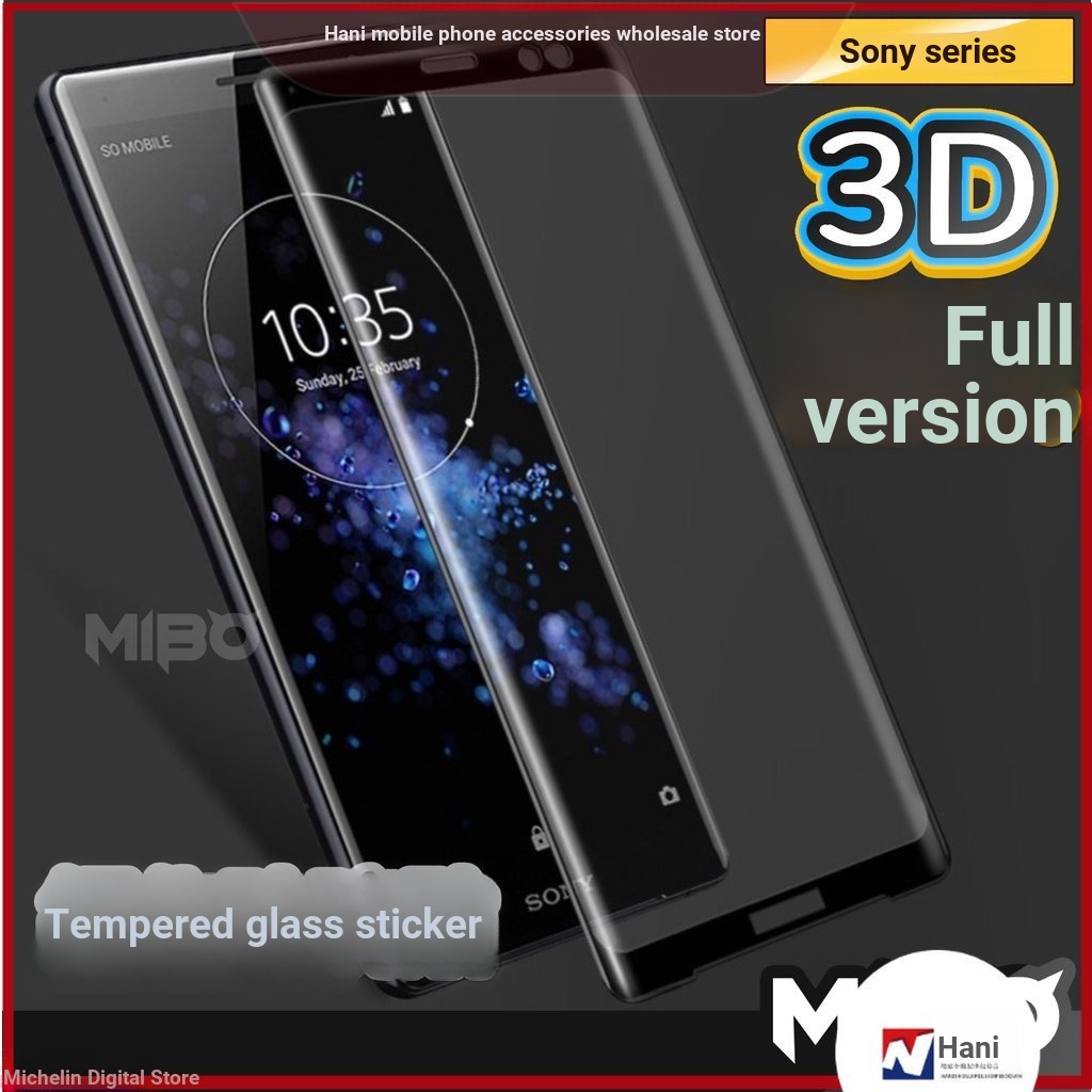 Miếng Dán Kính 3D Toàn Màn Hình Dùng Cho Sony XA1 XA2 PLUS XA ULTRA XP XZ Premium XZ