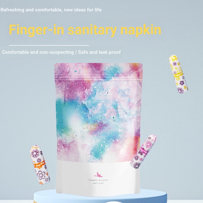 Xi Khăn Ăn Tampon Dạng Đeo Ngón Tay Tích Hợp Tampon Dì Công Cụ Kinh Nguyệt Cầm Tay Đa Dụng Cho Học Sinh cxb Đũa Đêm. Tôi