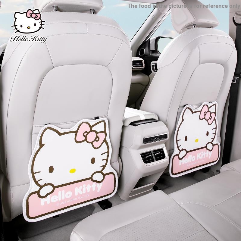 Đệm Lót Ghế Ngồi Xe Hơi Chống Đá Va Chạm Họa Tiết Hello Kitty Thông Dụng