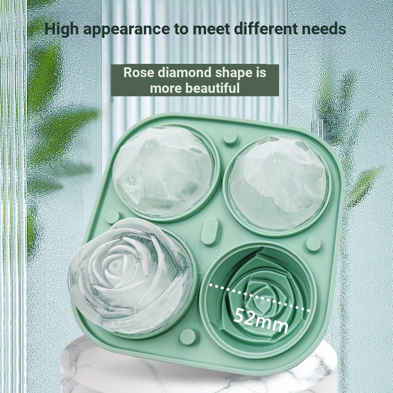 Khuôn Silicone Làm Đá Hình Viên Kim Cương
