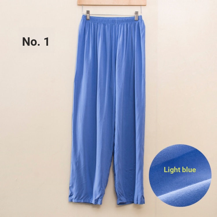 Quần Cotton Lụa Cotton Lụa Plus Size Plus Size Màu Trơn Thời Trang Mùa Hè Hàng Mới 2023 Dành Cho Nam Và Nữ