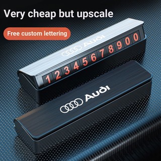 Bảng số điện thoại đỗ xe tạm thời cho xe hơi audi a4l / a6 / a3 / q5 / a7 / a8 / q3 / q7