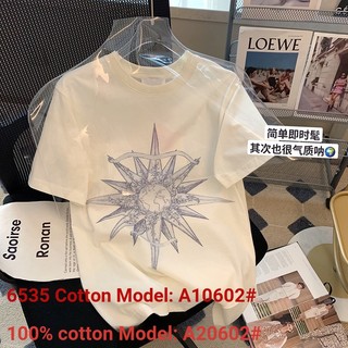 Áo Thun 100% cotton Tay Ngắn In Họa Tiết Sau Lưng Thời Trang Cho Nữ # 21