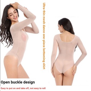[Một Mảnh Định Hình Cơ Thể] [Giảm Cân] Set Áo Liền Quần Màu Sắc Da Tay Dài Mỏng Nhẹ Nhàng Phù Hợp Với Mùa Hè