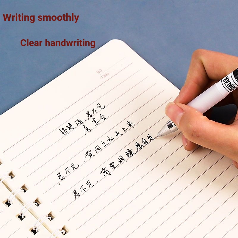 Bút Mực Gel Ngòi 0.5 Màu Đen / Trắng In Hình Thám Tử Conan Cho Học Sinh Tiểu Học