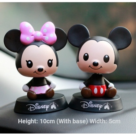 Mô Hình Chuột Mickey Minnie Lắc Đầu Trang Trí Xe Hơi