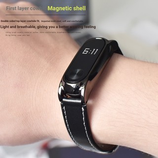 Vòng Tay Da Thật Chống Thấm Nước Thế Hệ Thứ 4 / 3 / NFC Có Vòng Đeo Tay Chống Thất Lạc Cho Xiaomi 5