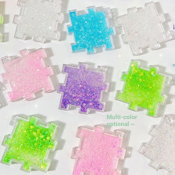 Set 6 Thẻ Đồ Chơi Xếp Hình Goo Pan Goo Dạng Móc Khóa DIY Dành Cho Trẻ Em