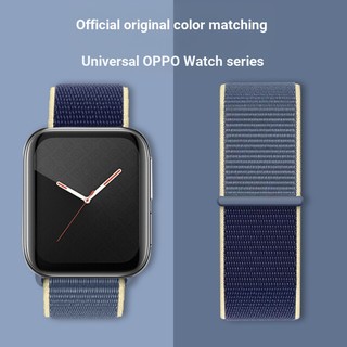 OPPO Dây Đồng Hồ Đeo Tay Thông Minh 41mm 46mm Bằng Nylon Và Thép Không Gỉ Màu Cầu Vồng Phong Cách Thể Thao Thời Trang Cho Nam Và Nữ