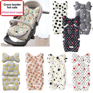 Đệm Lót Xe Đẩy Em Bé Chất Liệu Cotton Dày Dặn Giữ Ấm Phong Cách Hàn Quốc