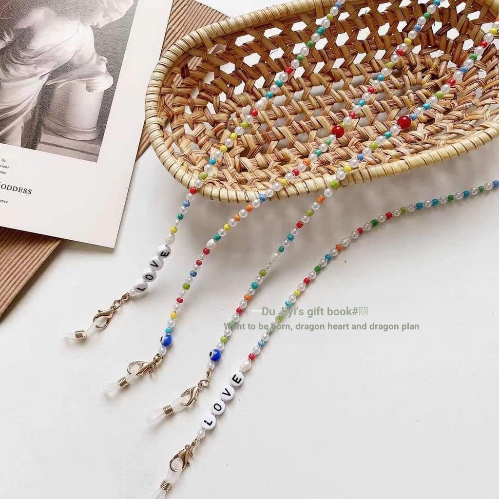 Dây đeo khẩu trang / mắt kính bằng acrylic màu sắc ngọt ngào xinh xắn