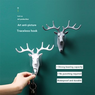 Móc Treo Chìa Khóa Hình Sừng Hươu Phong Cách Bắc Âu Đa Năng
